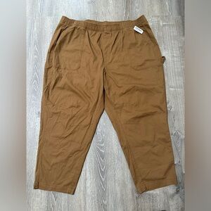 NWT Old Navy Womens Cargo Pants Size 3X Comfort Waistband  Brown